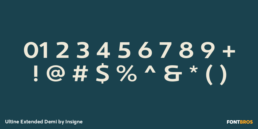 Ultine Extended Demi Font Poster #4