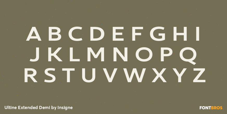 Ultine Extended Demi Font Poster #1