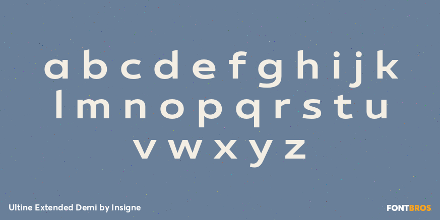 Ultine Extended Demi Font Poster #1