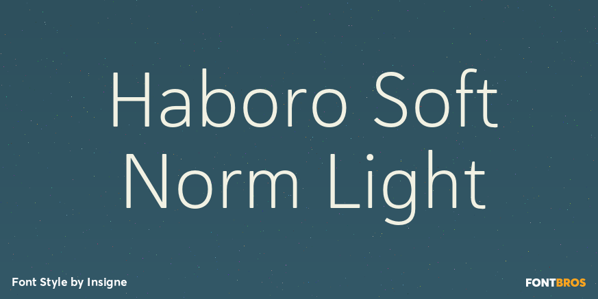 Haboro Soft Norm Light Font Poster #1