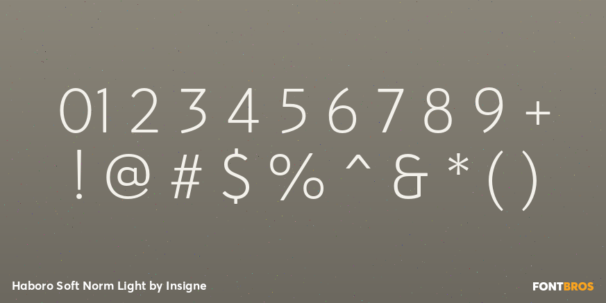 Haboro Soft Norm Light Font Poster #4