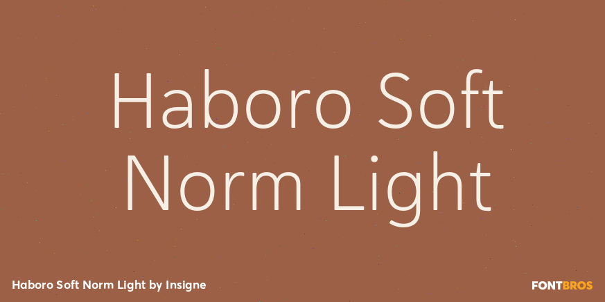 Haboro Soft Norm Light Font Poster #1