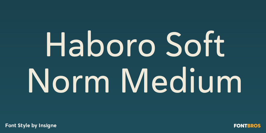 Haboro Soft Norm Medium Font Poster #1