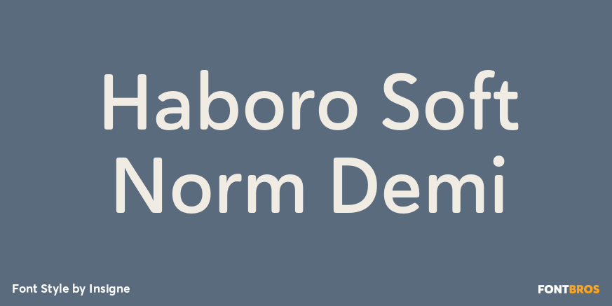 Haboro Soft Norm Demi Font Poster #1