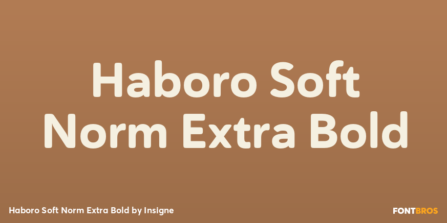 Haboro Soft Norm Extra Bold Font Poster #1