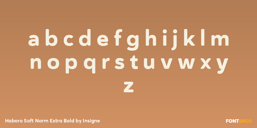Haboro Soft Norm Extra Bold Font Poster #3