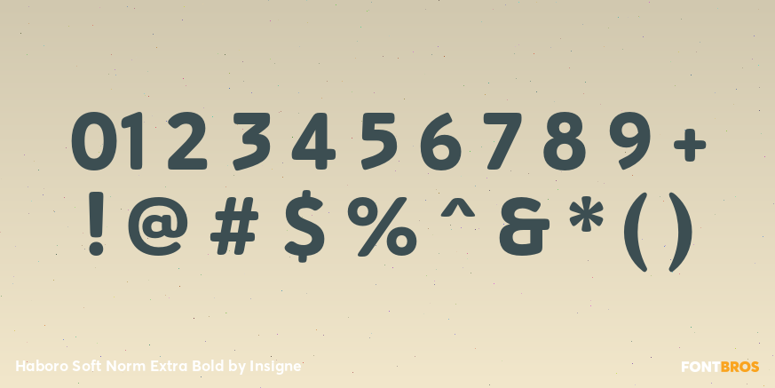 Haboro Soft Norm Extra Bold Font Poster #4