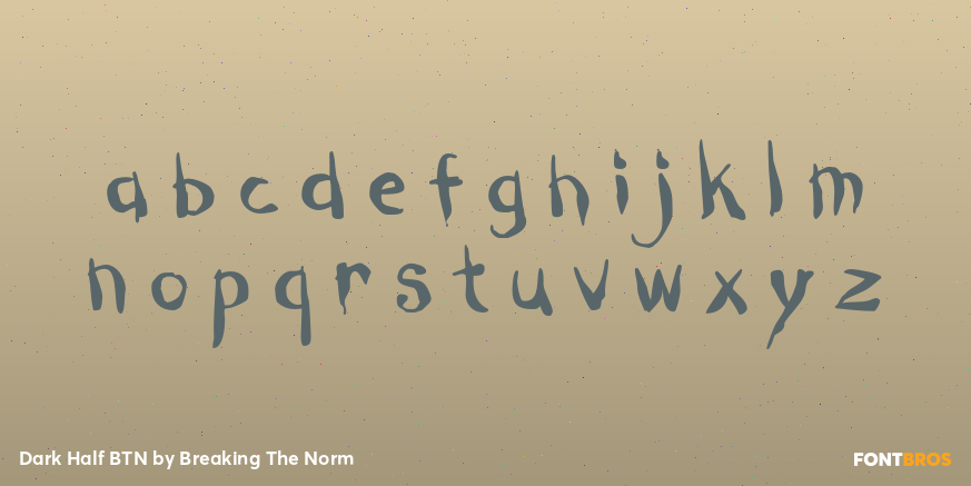 Dark Half BTN Font Poster #3