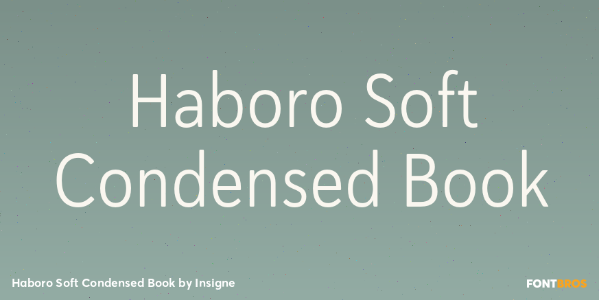 Haboro Soft Condensed Book Font Poster #1