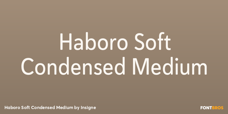 Haboro Soft Condensed Medium Font Poster #1