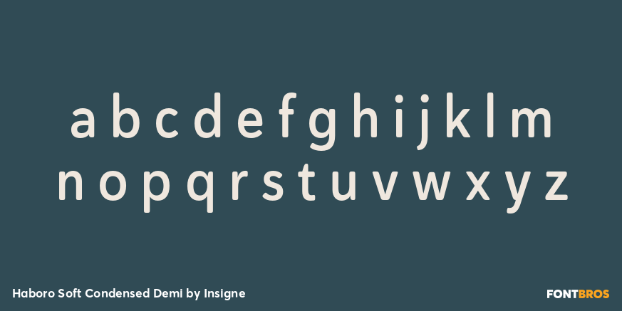 Haboro Soft Condensed Demi Font Poster #3