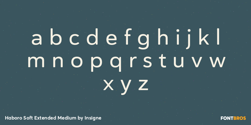Haboro Soft Extended Medium Font Poster #3
