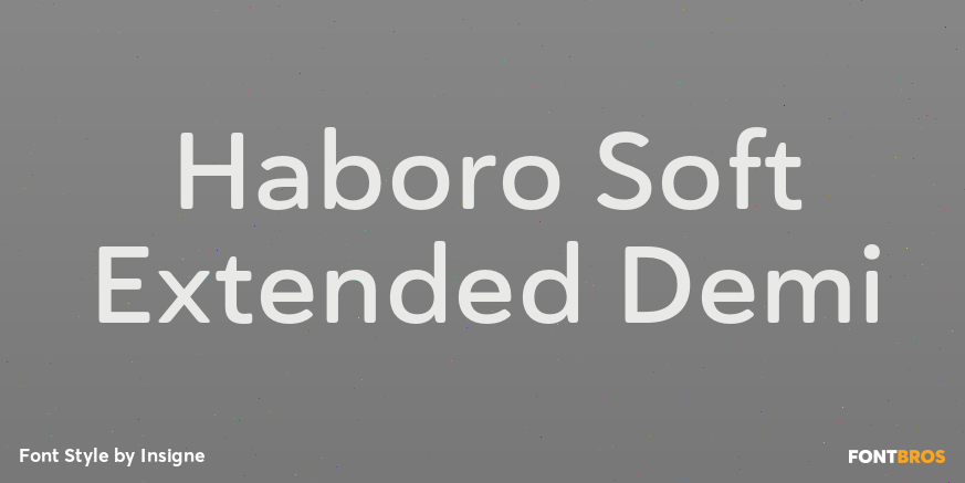 Haboro Soft Extended Demi Font Poster #1