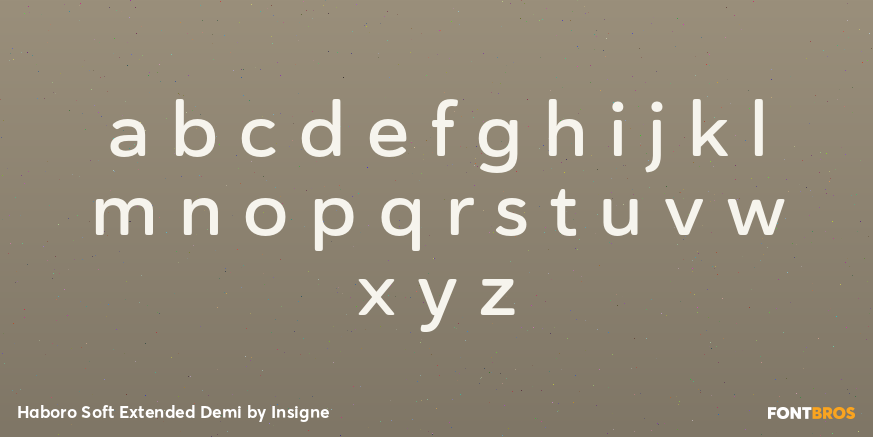 Haboro Soft Extended Demi Font Poster #3