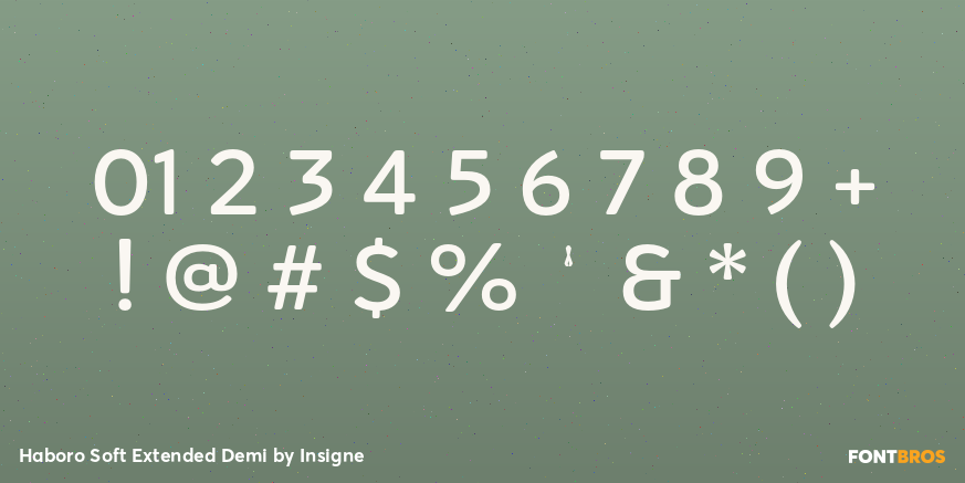 Haboro Soft Extended Demi Font Poster #4
