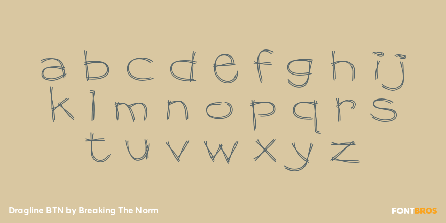 Dragline BTN Font Poster #3