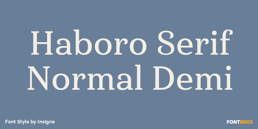 Haboro Serif Normal Demi Font Poster #1