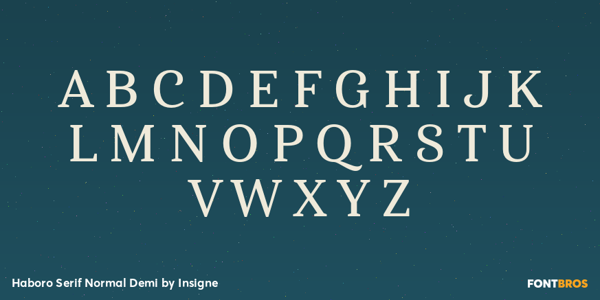 Haboro Serif Normal Demi Font Poster #2