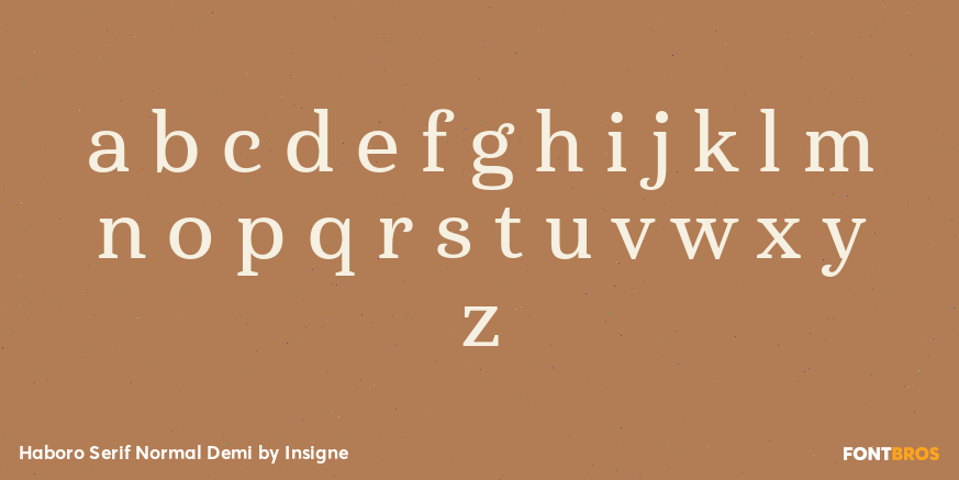 Haboro Serif Normal Demi Font Poster #1