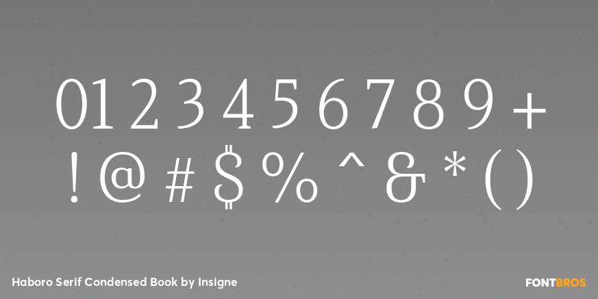 Haboro Serif Condensed Book Font Poster #4