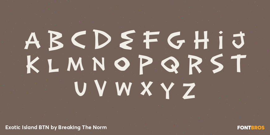 Exotic Island BTN Font Poster #2
