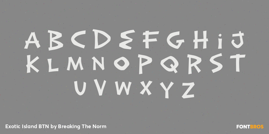Exotic Island BTN Font Poster #3