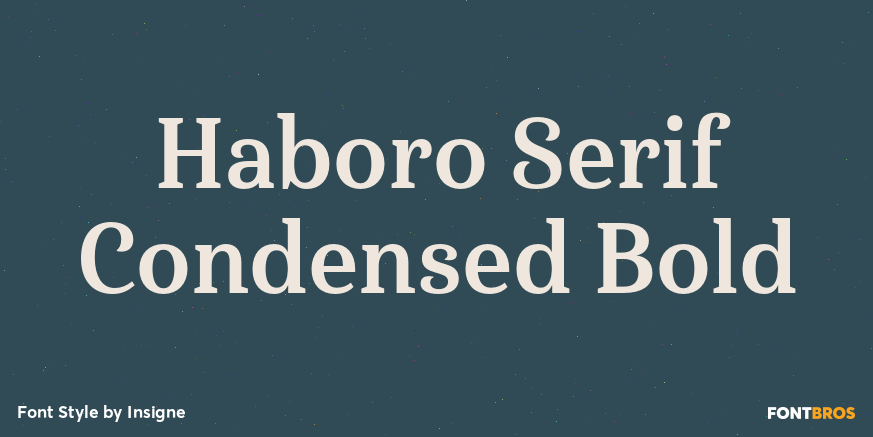 Haboro Serif Condensed Bold Poster