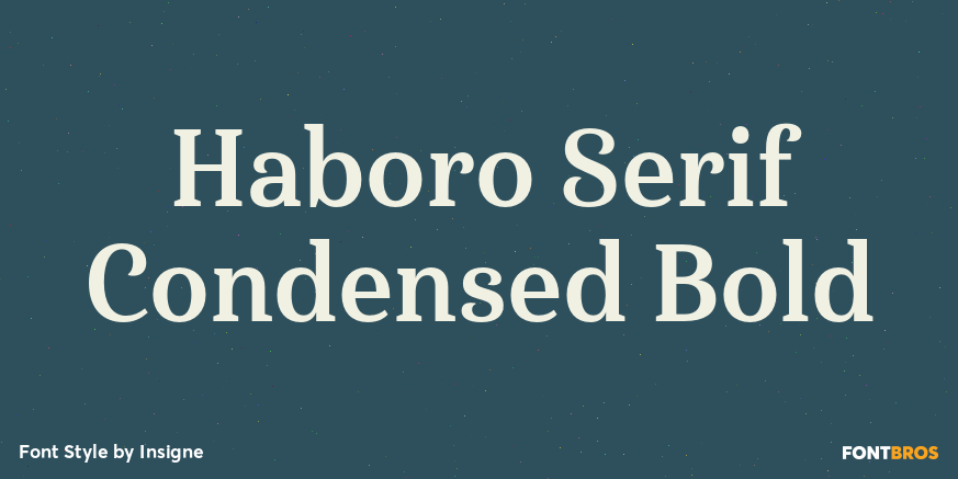 Haboro Serif Condensed Bold Poster