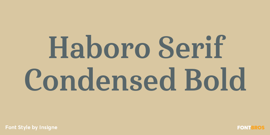 Haboro Serif Condensed Bold Poster