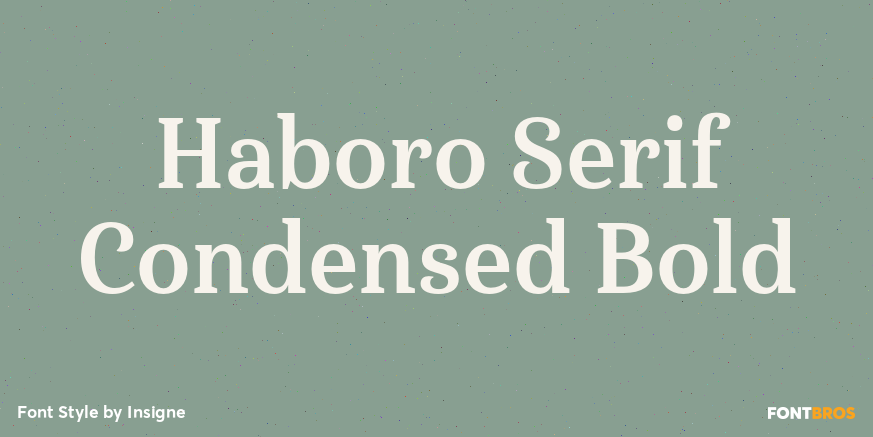 Haboro Serif Condensed Bold Poster