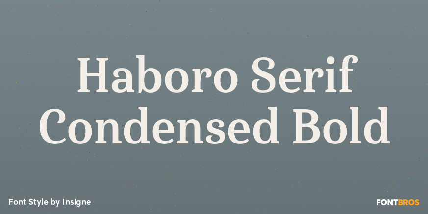 Haboro Serif Condensed Bold Poster