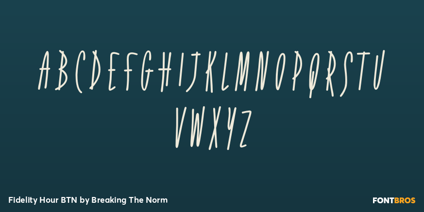 Fidelity Hour BTN Font Poster #2