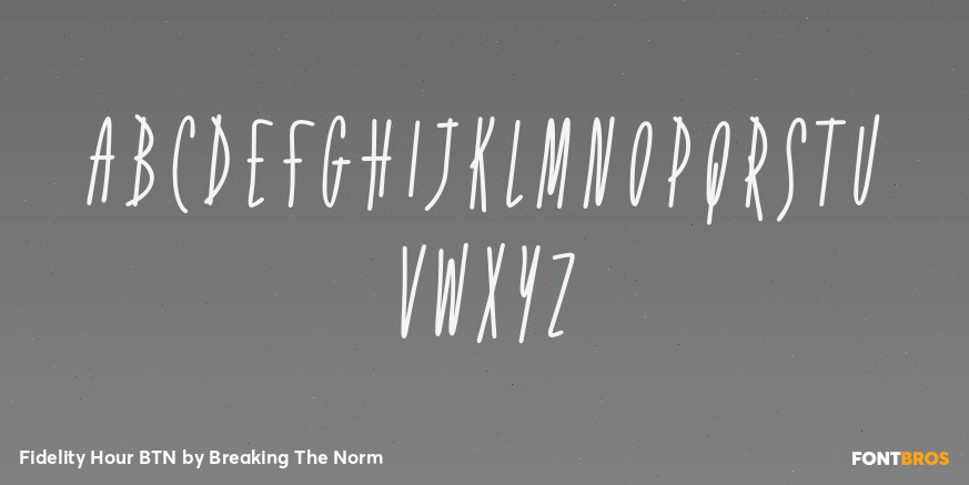 Fidelity Hour BTN Font Poster #3