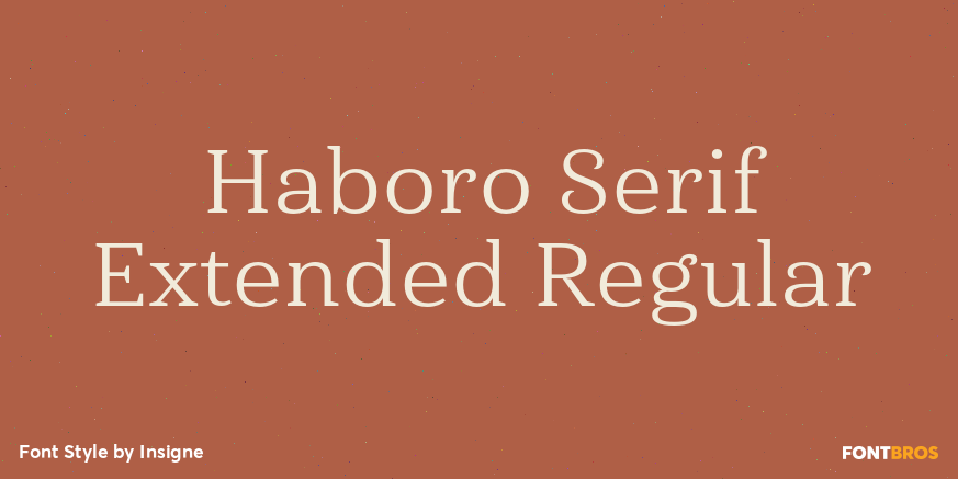 Haboro Serif Extended Regular Font Poster #1