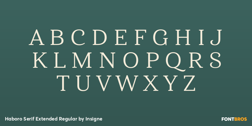 Haboro Serif Extended Regular Font Poster #2