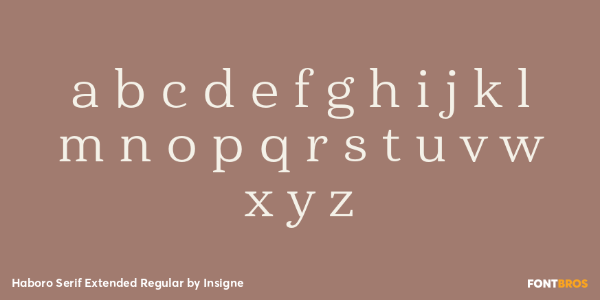 Haboro Serif Extended Regular Font Poster #3