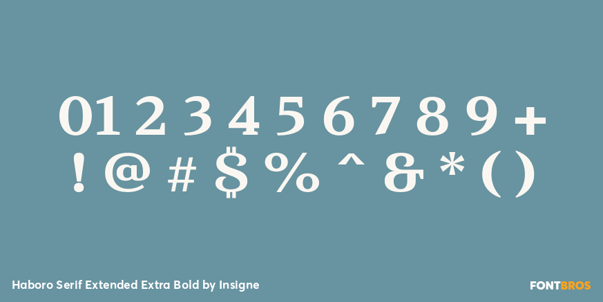Haboro Serif Extended Extra Bold Font Poster #4