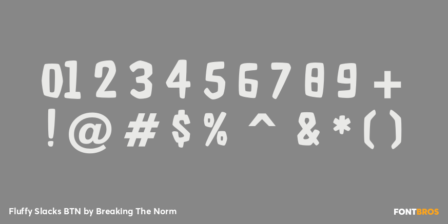 Fluffy Slacks BTN Font Poster #4