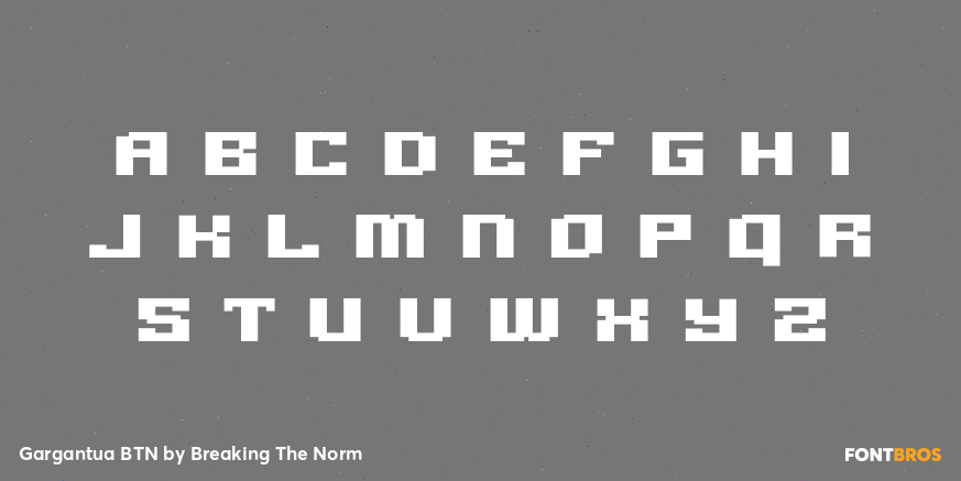 Gargantua BTN Font Poster #2