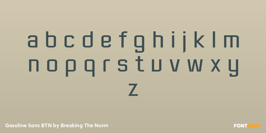 Gasoline Sans BTN Font Poster #3