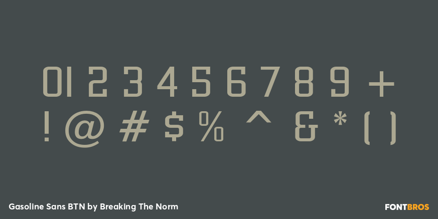 Gasoline Sans BTN Font Poster #4