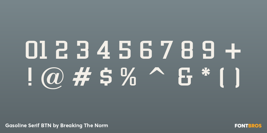 Gasoline Serif BTN Font Poster #1