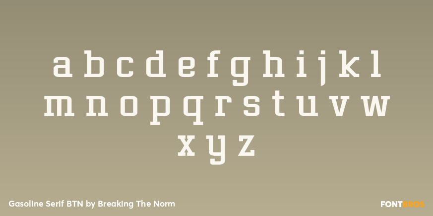 Gasoline Serif BTN Font Poster #3