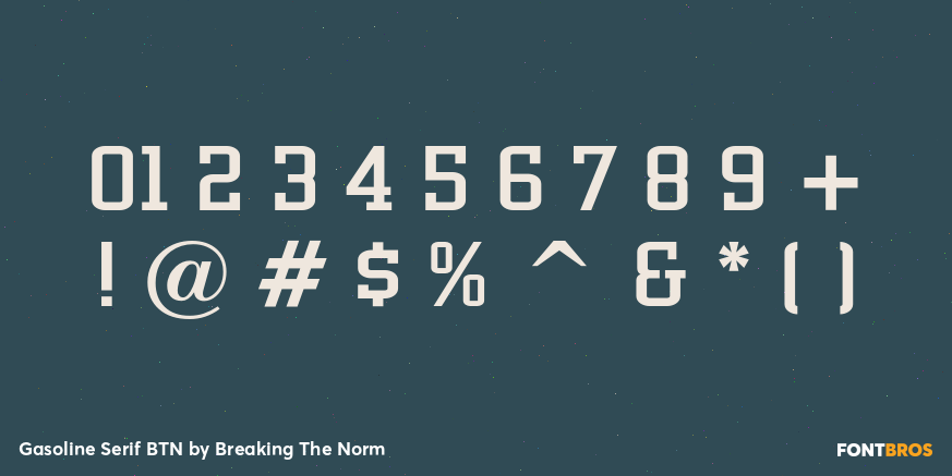 Gasoline Serif BTN Font Poster #4