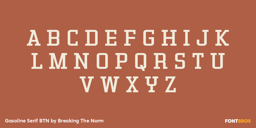 Gasoline Serif BTN Font Poster #1