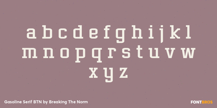 Gasoline Serif BTN Font Poster #1