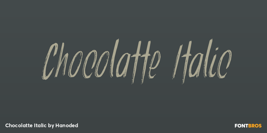Chocolatte Italic Font Poster #1