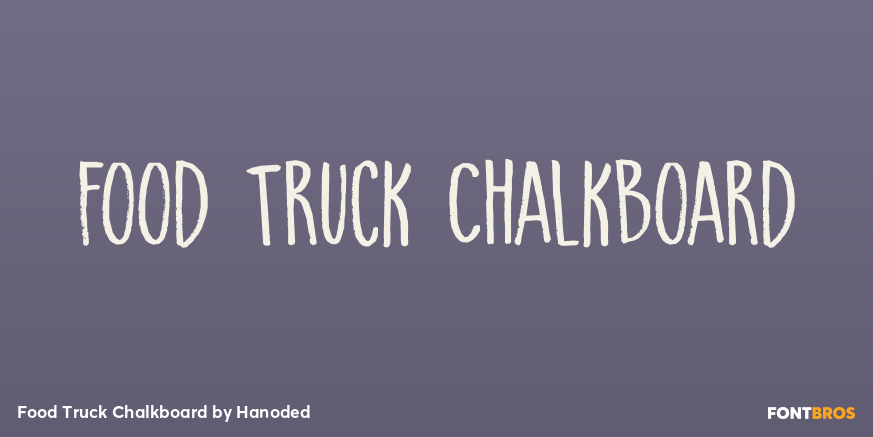 Food Truck Chalkboard Font Poster #1