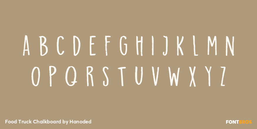 Food Truck Chalkboard Font Poster #2