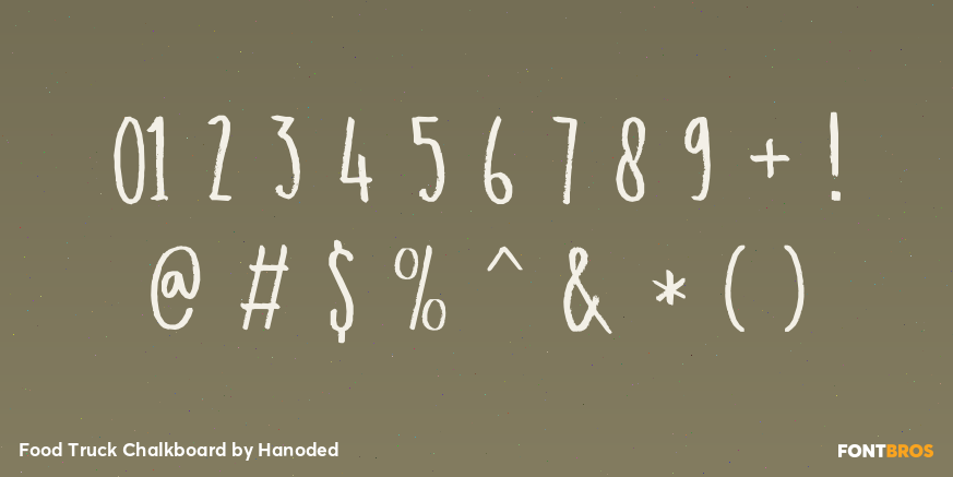 Food Truck Chalkboard Font Poster #4